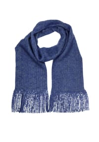 collezione alessandro® - Winterschal Wolltraum Made in Italy in Melange-Tönen - blau