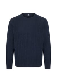 POLO SYLT - Strickpullover mit Zopfmuster - 19-0205M Black Oyster Melange