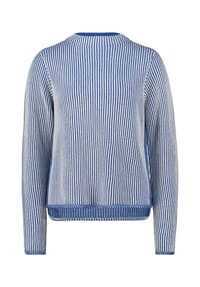BETTY BARCLAY - Strickpullover, Stehkragen, für Damen - 1981 CREAM/BLUE