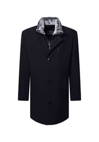 pierre cardin - Mantel Minimalistisch-Eleganter Mantel im Comfort Fit - Schwarz