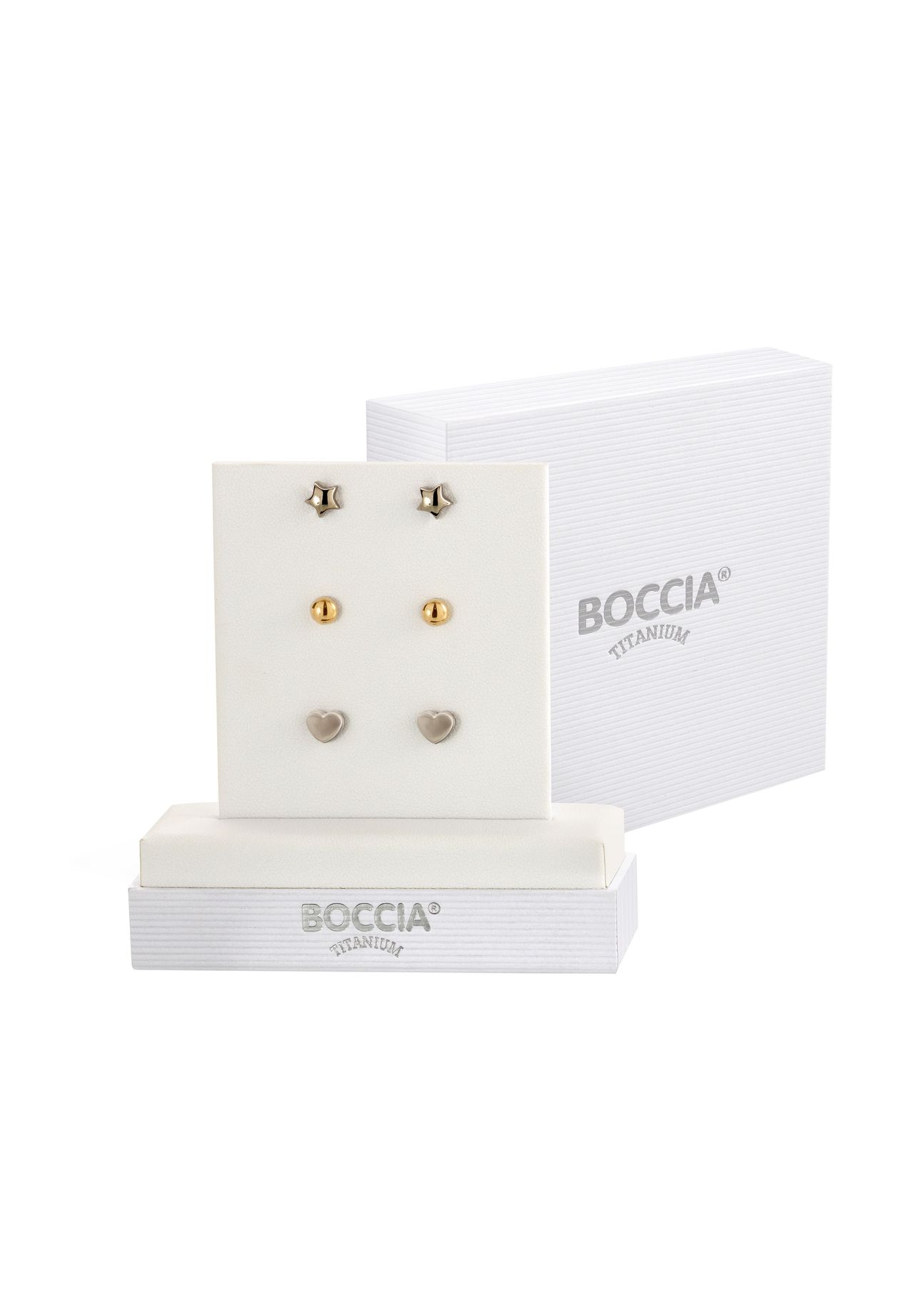 BOCCIA® Damen Ohrstecker-Set, Titan | GALERIA