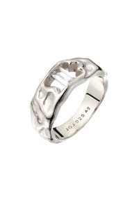 elli. - Ring Melted Topas Weiß 925 Sterling Silber - Gold