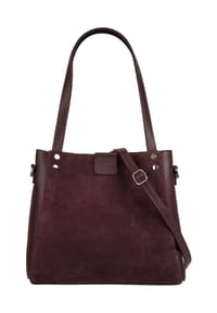 forty° - Shopper Echt Leder, Made In Italy - bordeaux
