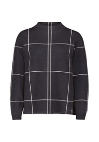 BETTY BARCLAY - Strickpullover kariert - Patch Grey/Beige