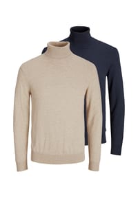 JACK & JONES - Pullover 2er Pack Emil Knit - Schwarz