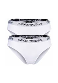 EMPORIO ARMANI - Damen Slips, 2er Pack - ESSENTIAL COTTON, Briefs, Cotton Stretch - Schwarz