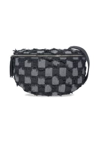 Seasons of April - Gürteltasche DENISE CROSSBODY DENIM SIZE L Jeans Umhängetasche mit Ledergurt - Denim 1
