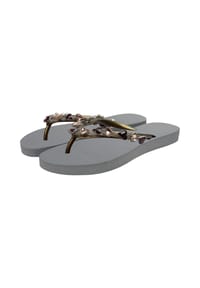 uzurii - Flip Flops Heart Bronze - army green