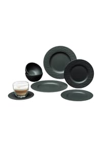 Villeroy & Boch Starter-Set Manufacture Rock 10er Set schwarz - MANUFACTURE ROCK - schwarz