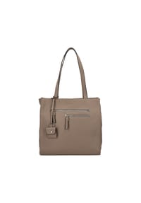 TOM TAILOR WINONA - Shopper, Anhängertasche, Logo-Prägung, für Damen - TAUPE