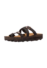 ASPORTUGUESAS - Lederimitat Pantoletten - Black
