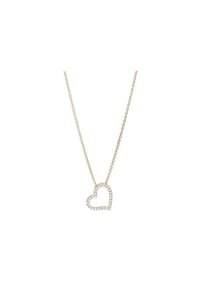 Adelia's Heart Collection - Halskette mit Anhänger – Herz aus 925 Silber - gold