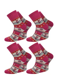 normani® - 4 Paar Edelsocken mit Seide und Modal - Blau