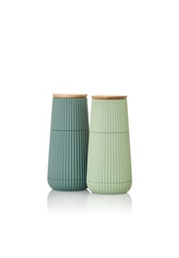 AdHoc® - Pfeffer- und Salzmühlen-Set "DARK&LIGHT" - DARK&LIGHT GREEN