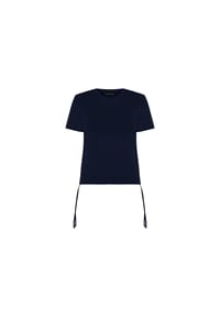freshlions - T-Shirt Emily mit praktischen Bindebändern - black
