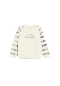 s.Oliver - Sweatshirt, Rundhals, für Kinder - 0406 WHITE