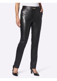 Witt - Lederimitat-Hose - schwarz
