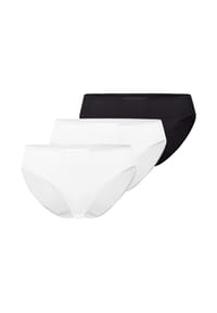 HANRO - Midi Slip 3er Pack Cotton Seamless - Schwarz