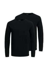 JACK & JONES - Pullover 2er Pack Hill - Schwarz