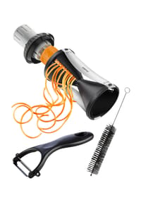 GEFU® - Spiralschneider "Spirelli 2.0", 17,5 cm  - SCHWARZ