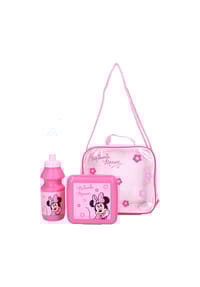 Disney - Disney Minnie Mouse Lunchtasche Mädchen Vesper Set Rosa mit Sichtfenst - Rosa 20 x 21 x 8 cm