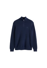 Levi's® - Herren Strickpullover - Housemark Quarter Zip Sweater, Grobstrick, Troyer-Kragen, Baumwolle - Dunkelblau