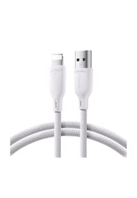 COFI - Joyroom Multi-Color Series S-A34 USB-A/Lightning Kabel 3A 1 m – Weiß - Weiß 100 × 1 × 1 cm