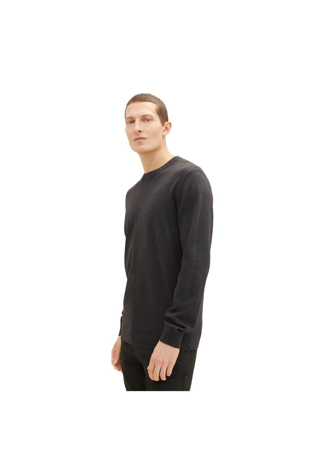 Tom Tailor Pullover, Rundhals-Ausschnitt, RippbüNdchen, FüR Herren, Grau, XXL