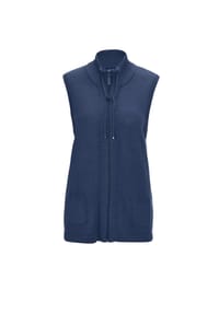 GOLDNER - Sportliche Strickweste - marine