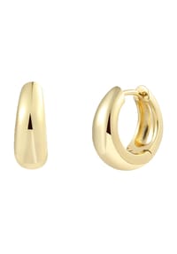 XENOX - Damen Creolen, 925er Silber - GELBGOLD