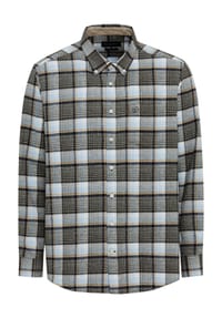 bugatti - Freizeithemd, Modern Fit, Langarm, Button-Down-Kragen, für Herren - 080 BRAUN