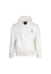 ARMANI EXCHANGE - Herren Sweatjacke mit Kapuze - Hoodie Full-Zip, Baumwoll-Mix - Beige