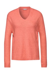 Street One - Pullover, V-Ausschnitt, für Damen - 15901 PEACHWOOD O