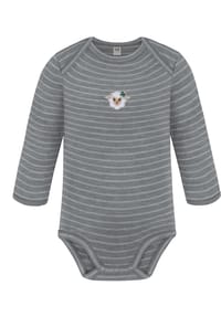 normani® - Baby Merino Body Langarm Auckland - Anthrazit