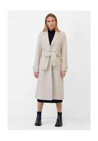 RICANO - Eleganter Damenmantel Dafne mit schimmernden Paillettenakzenten - Braun