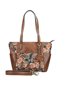 LAURA VITA® - Lederimitat/Textil Taschen - Marrone