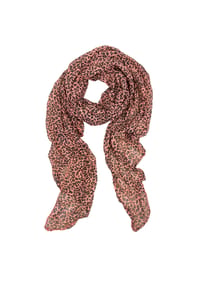 collezione alessandro® - Italienischer Schal Leopardo Made in Italy - apricot