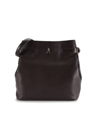PATRIZIA PEPE - Umhängetasche Leder 30.5 cm - deep chocolate