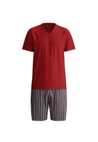 CALIDA - Shorty Cotton Special, V-Ausschnitt, für Herren - 278 BRICK RED