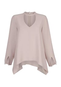 Alba Moda - Oversizedbluse mit Cutout - stein