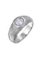 HAZE & GLORY Ring Siegelring Achat Hellblau 925 Sterling Silber Bild 1
