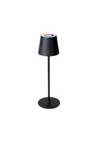 COFI - Platinet LED Tischleuchte mit Akku und dimmbarer Lichtfarbe - Schwarz 42x37x47 cm