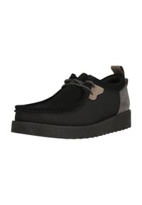 CLARKS® - Sneaker Wallabee mit besonders stoßdämpfender Sohle - 1214 Black Combi