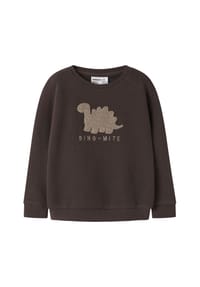 name it® - Sweatshirt, Stickerei, für Kinder - FRENCH ROAST