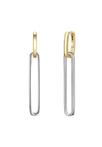 GLANZSTÜCKE MÜNCHEN - Damen Ohrringe aus 925/- Sterling Silber in Silber/Gelbgold - silber