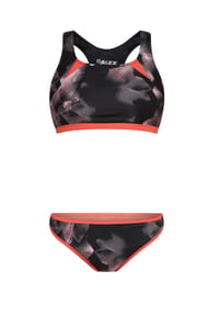 ALEX - Bikini, breite Träger, für Damen - E003/ BLACK AOP
