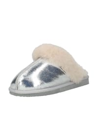 Shepherd's - Leder Hausschuhe - Silber
