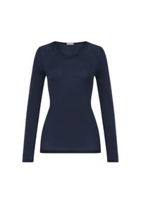HANRO - Longsleeve Woolen Lace - black