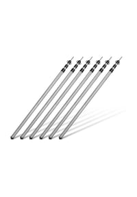 normani® - 4, 5 oder 6 Stück Teleskop-Zeltstange Caravano - silber/ 4 Stück
