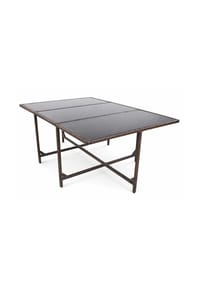 VCM. Gartentisch | Tisch aus Rattan | Maße ca. H. 74 x B. 170 x T. 110 cm | Gartentisch | Gartenmöbel – Raloso 170x110 - VCM Raloso - Braun